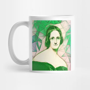 Mary Shelley Green Portrait | Mary Shelly Artwork 8 Mug